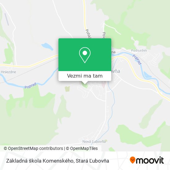 Základná škola Komenského mapa