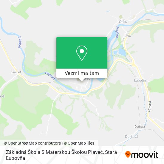 Základná Škola S Materskou Školou Plaveč mapa