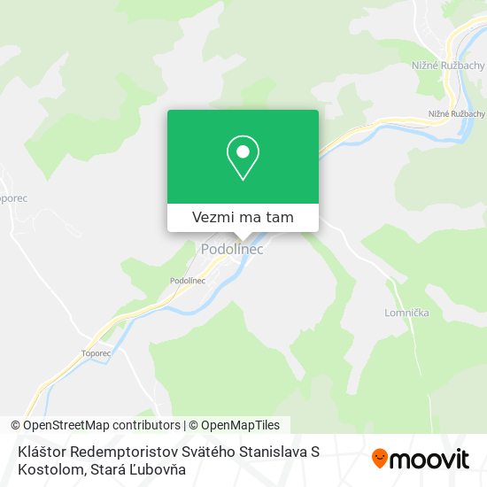 Kláštor Redemptoristov Svätého Stanislava S Kostolom mapa