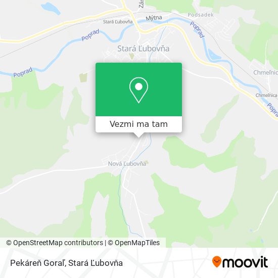 Pekáreň Goraľ mapa