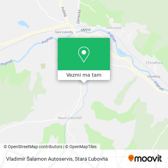 Vladimír Šalamon Autoservis mapa