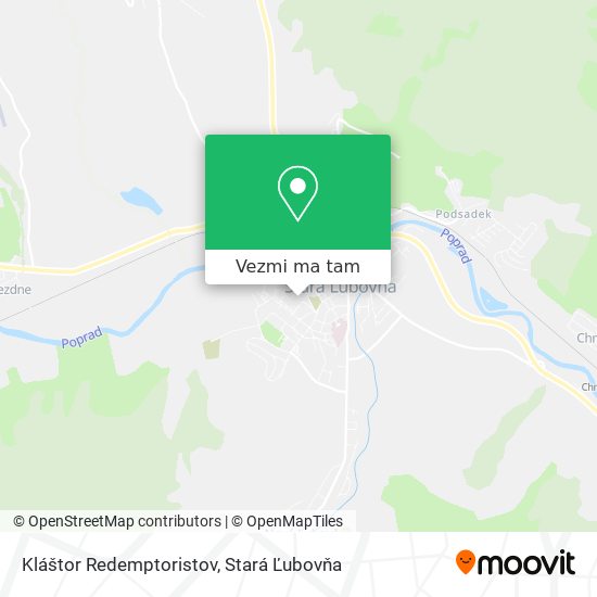 Kláštor Redemptoristov mapa