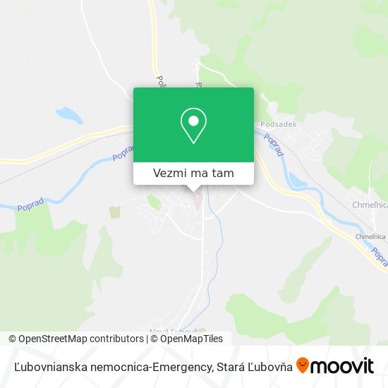 Ľubovnianska nemocnica-Emergency mapa