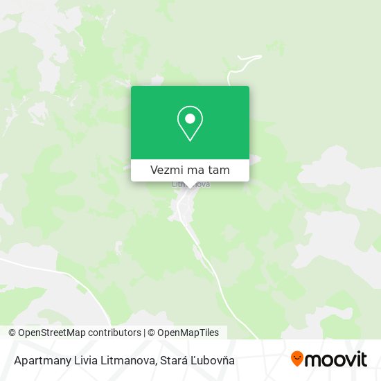 Apartmany Livia Litmanova mapa