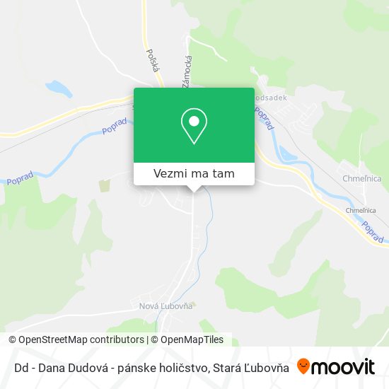 Dd - Dana Dudová - pánske holičstvo mapa