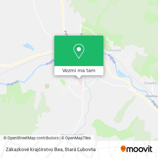 Zákazkové krajčírstvo Bea mapa