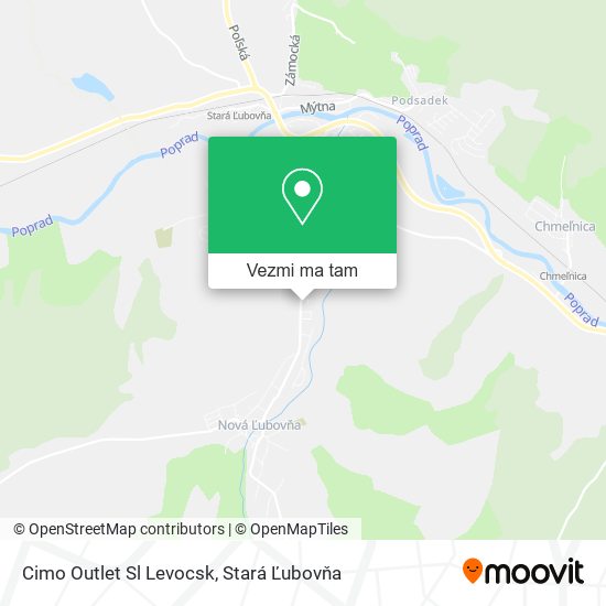 Cimo Outlet Sl Levocsk mapa