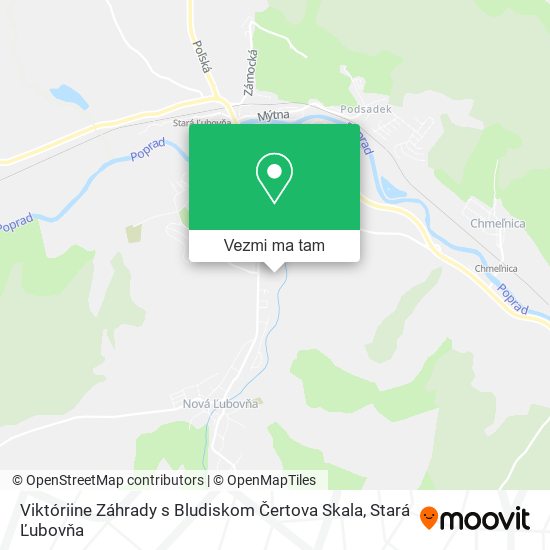 Viktóriine Záhrady s Bludiskom Čertova Skala mapa