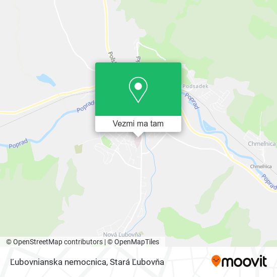 Ľubovnianska nemocnica mapa