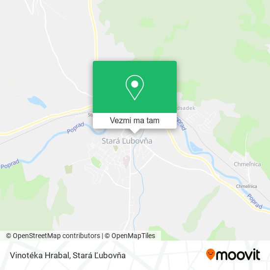 Vinotéka Hrabal mapa