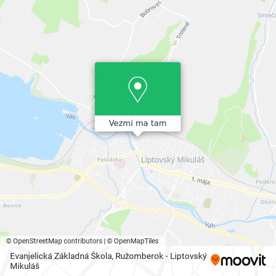 Evanjelická Základná Škola mapa