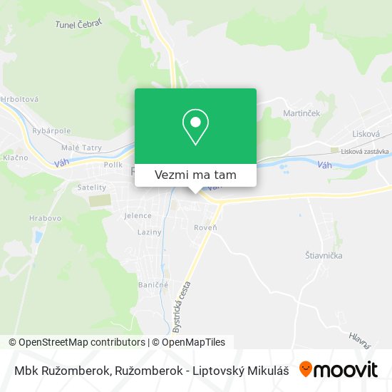 Mbk Ružomberok mapa