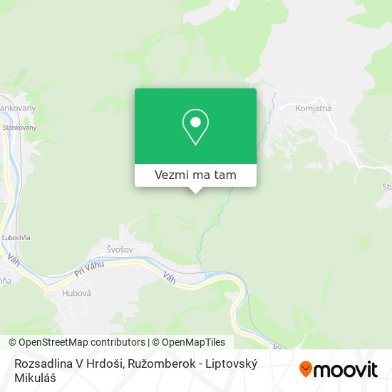 Rozsadlina V Hrdoši mapa