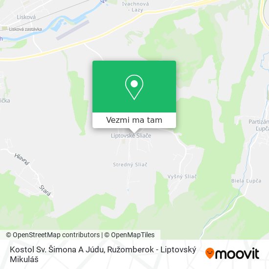 Kostol Sv. Šimona A Júdu mapa