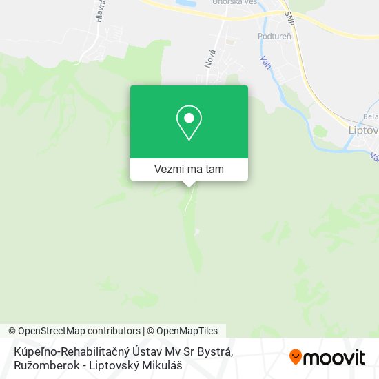 Kúpeľno-Rehabilitačný Ústav Mv Sr Bystrá mapa