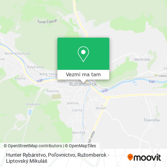 Hunter Rybárstvo, Poľovníctvo mapa