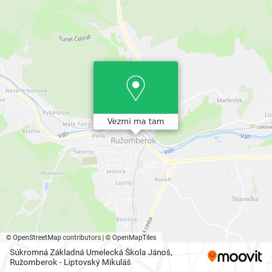 Súkromná Základná Umelecká Škola Jánoš mapa