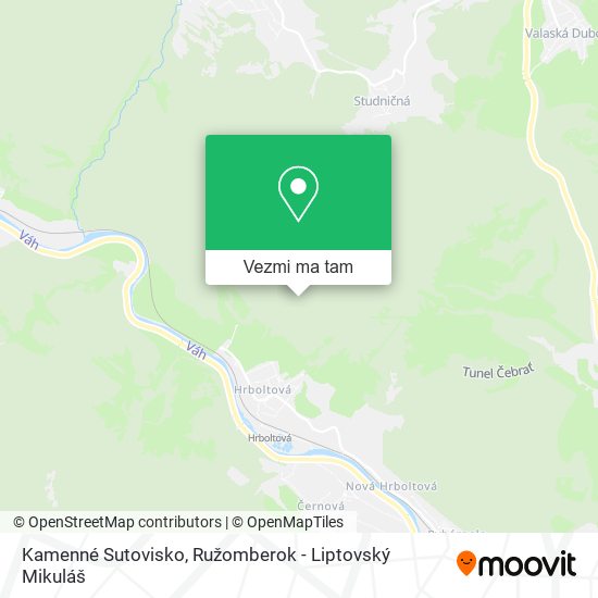 Kamenné Sutovisko mapa