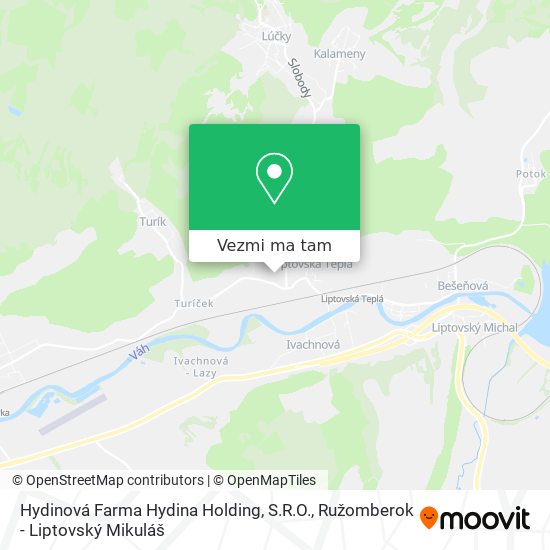 Hydinová Farma Hydina Holding, S.R.O. mapa