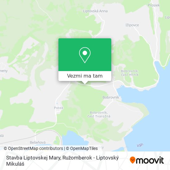 Stavba Liptovskej Mary mapa