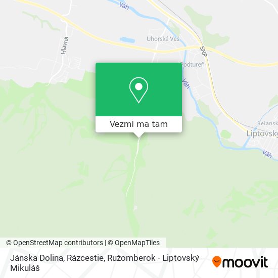 Jánska Dolina, Rázcestie mapa
