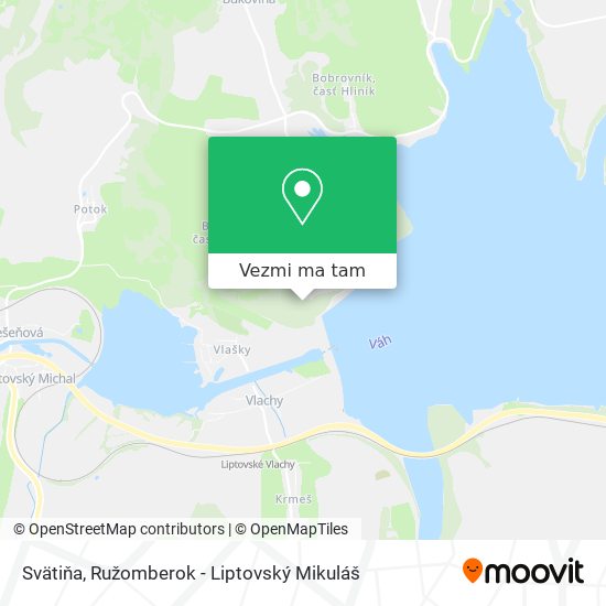 Svätiňa mapa