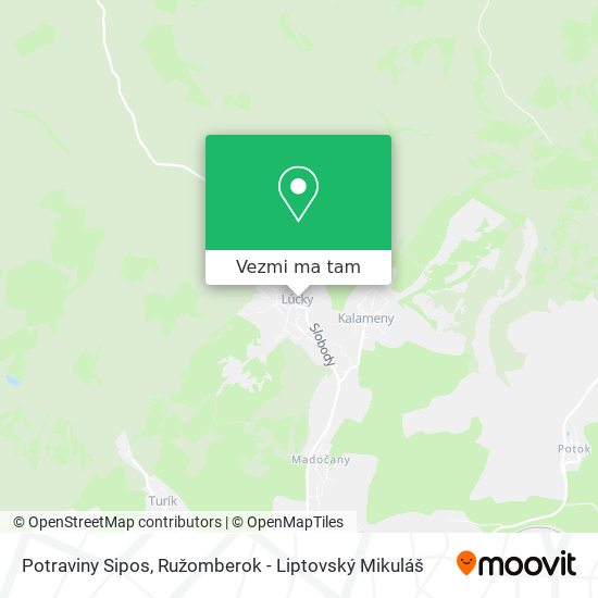 Potraviny Sipos mapa