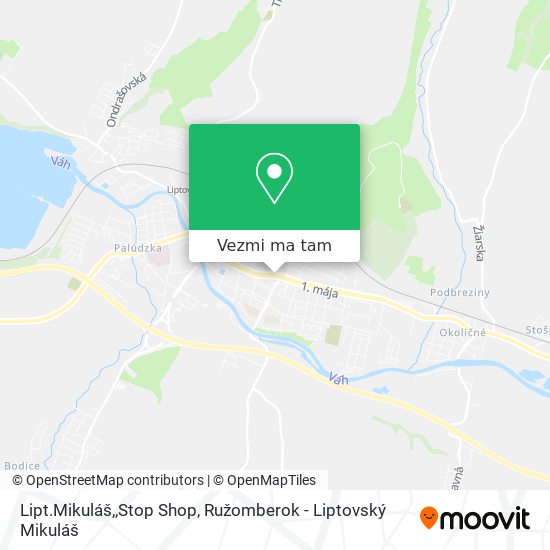 Lipt.Mikuláš,,Stop Shop mapa