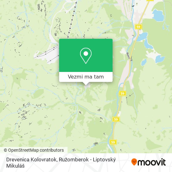 Drevenica Kolovratok mapa