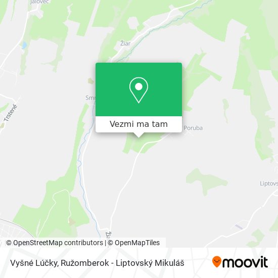 Vyšné Lúčky mapa