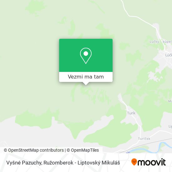 Vyšné Pazuchy mapa