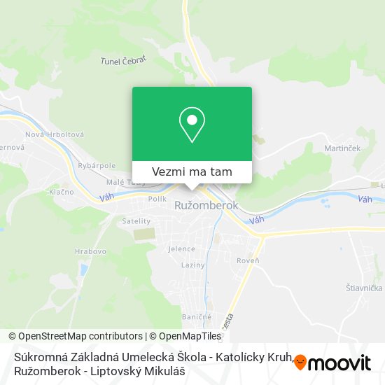 Súkromná Základná Umelecká Škola - Katolícky Kruh mapa