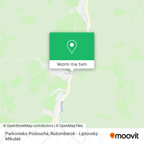 Parkovisko Podsuchá mapa