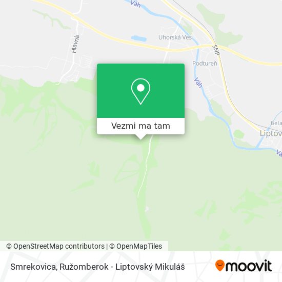 Smrekovica mapa