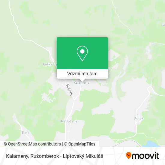 Kalameny mapa