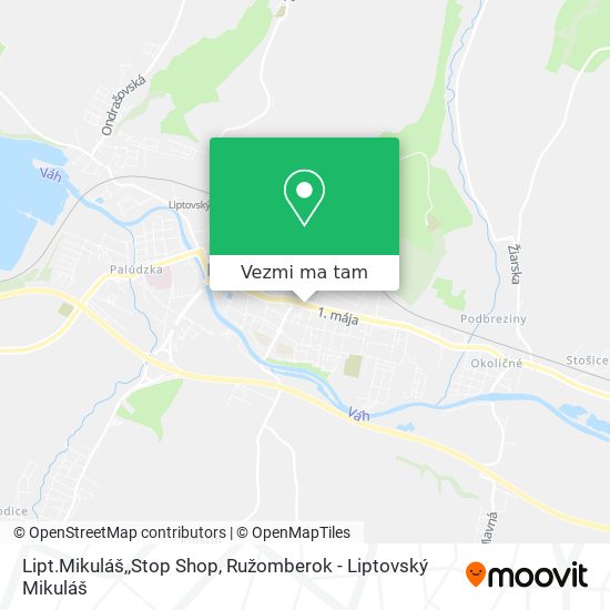 Lipt.Mikuláš,,Stop Shop mapa