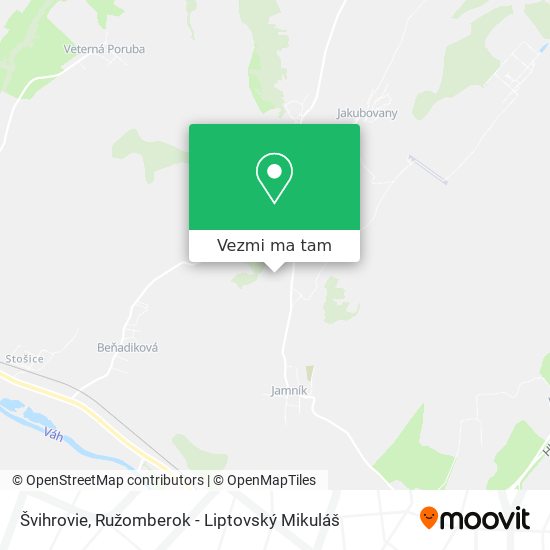 Švihrovie mapa