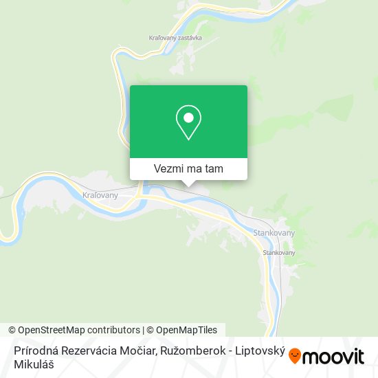 Prírodná Rezervácia Močiar mapa