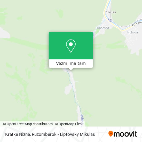 Krátke Nižné mapa