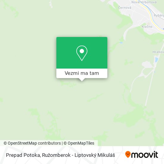 Prepad Potoka mapa