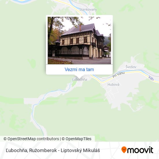 Ľubochňa mapa