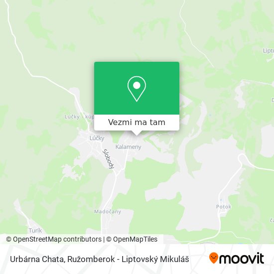 Urbárna Chata mapa