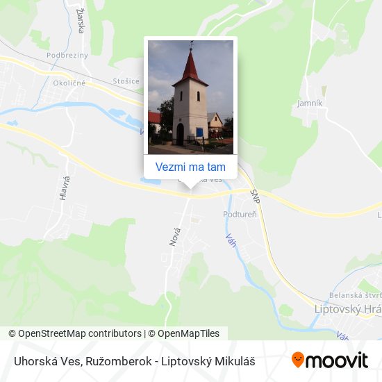 Uhorská Ves mapa