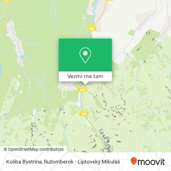 Koliba Bystrina mapa