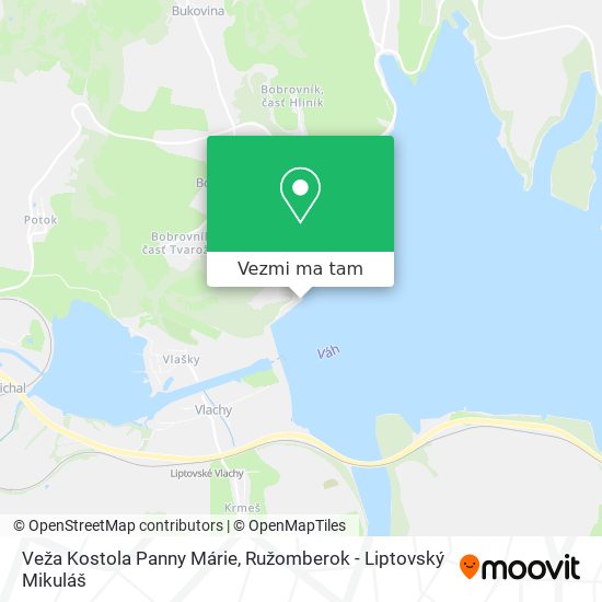 Veža Kostola Panny Márie mapa