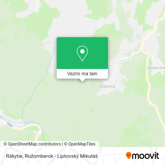 Rákytie mapa