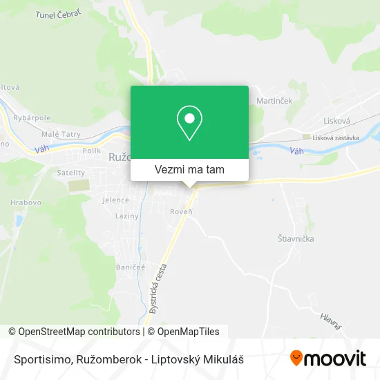Sportisimo mapa