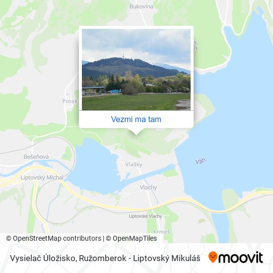 Vysielač Úložisko mapa