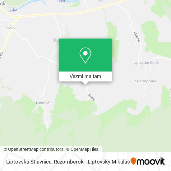 Liptovská Štiavnica mapa