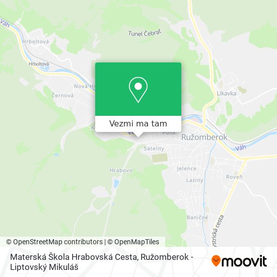 Materská Škola Hrabovská Cesta mapa